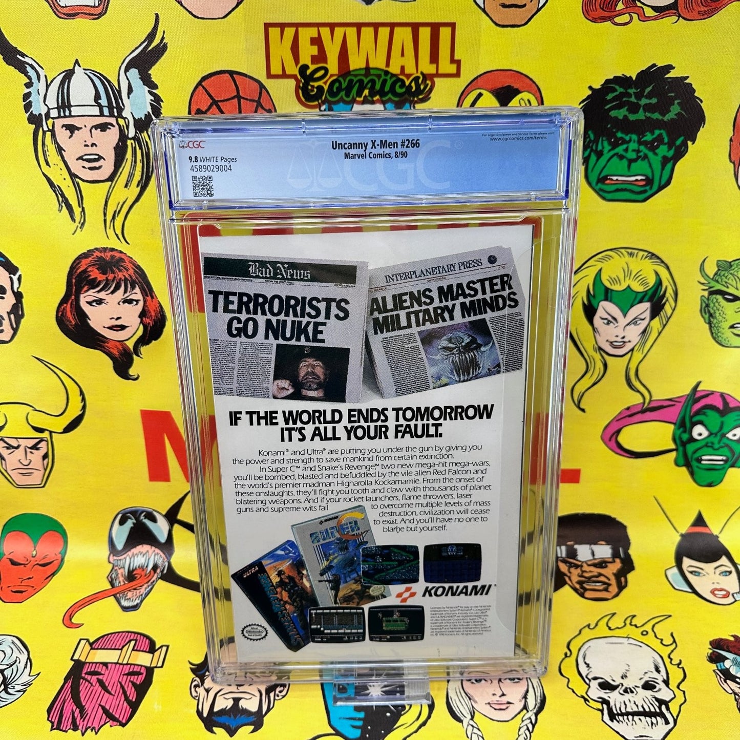 Uncanny X-Men #266 CGC 9.8 White Pages Gambit 1990 Marvel