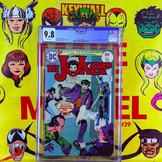 The Joker #1 CGC 9.8 White Pages 1975 DC Comics 1st Solo Joker Series Batman Foe