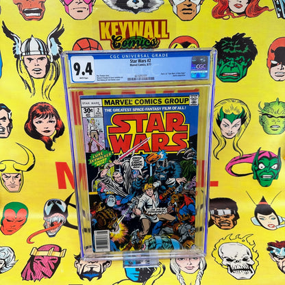 Star Wars #2 CGC 9.4 White Pages Marvel 1977 Roy Thomas Art