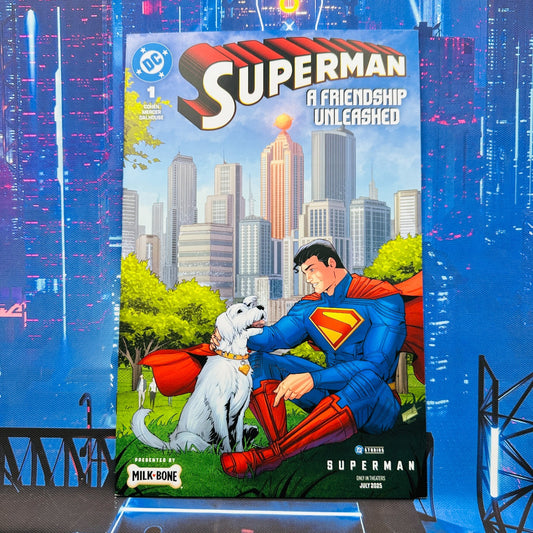 SuperMan #1 A Friendship Unleashed Milk-Bone Variant Exclusive Promo