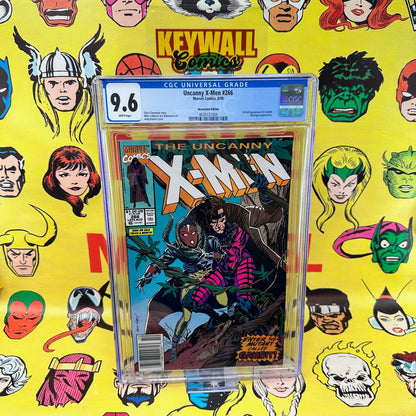 Uncanny X-Men #266 CGC 9.6 Newsstand White Pages 1st Gambit Marvel 1990