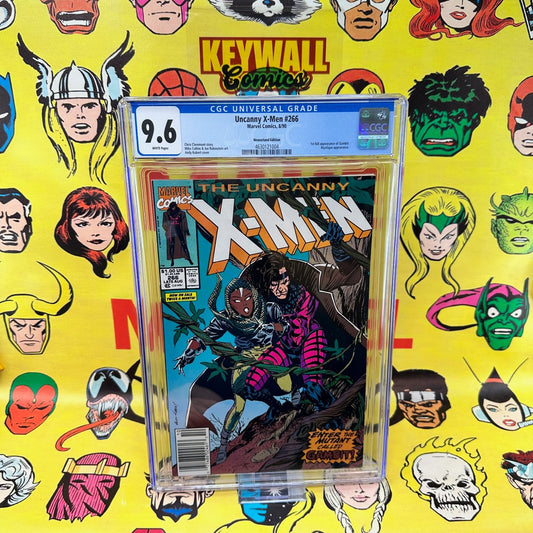 Uncanny X-Men #266 CGC 9.6 Newsstand White Pages 1st Gambit Marvel 1990