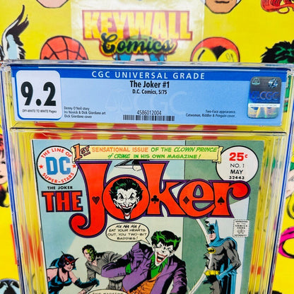 The Joker #1 CGC 9.2 1975 Two-Face Appearance, Batman