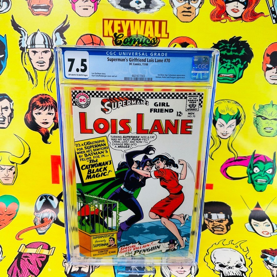 Superman's Girlfriend Lois Lane #70 CGC 7.5  1st Silver age Catwoman 1966