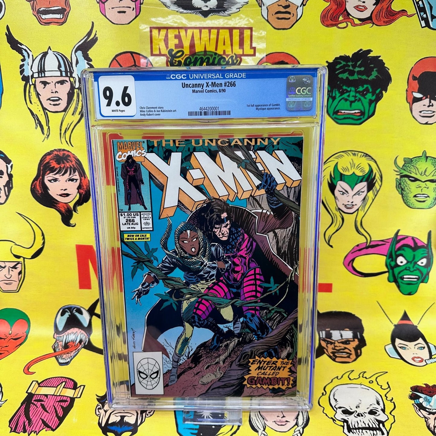Uncanny X-Men #266 CGC 9.6 White Pages 1st Gambit Marvel 1990
