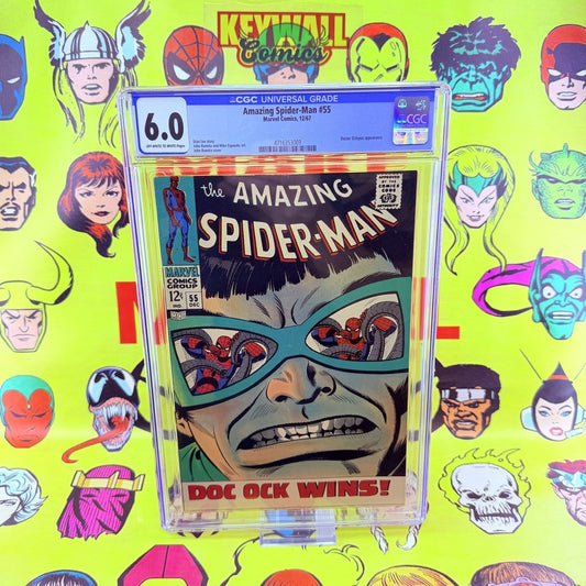 Amazing Spider-Man #55 CGC 6.0 OW/W 1967 Doctor Octopus John Romita Looks Nicer