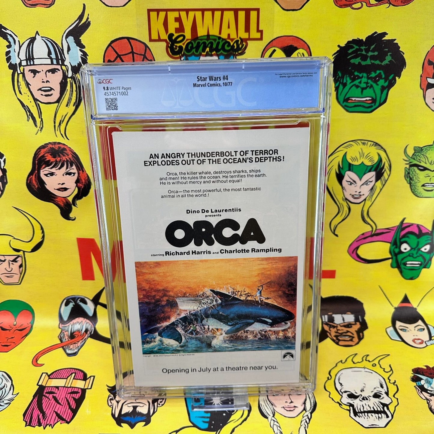 Star Wars #4 CGC 9.8 White Pages Death Obi-Wan Marvel 1977