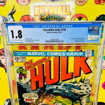 Incredible Hulk #180 CGC 1.8 1st Wolverine Wendigo 1974 Marvel Comics