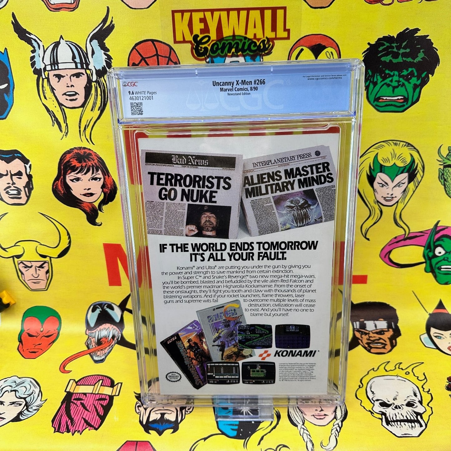 Uncanny X-Men #266 CGC 9.6 Newsstand White Pages 1st Gambit Marvel 1990