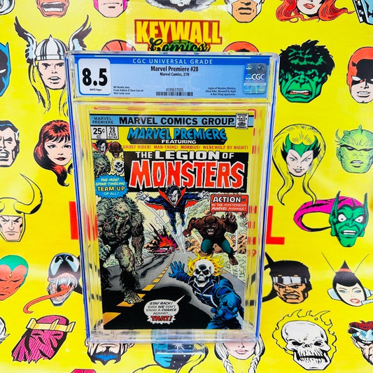 Marvel Premiere #28 CGC 8.5 Marvel 1976 Key Issue The Legion of Monsters