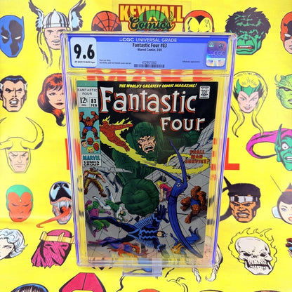 Fantastic Four #83 CGC 9.6 OW-W Pages Marvel Comics 1969 Jack Kirby Joe Sinnott