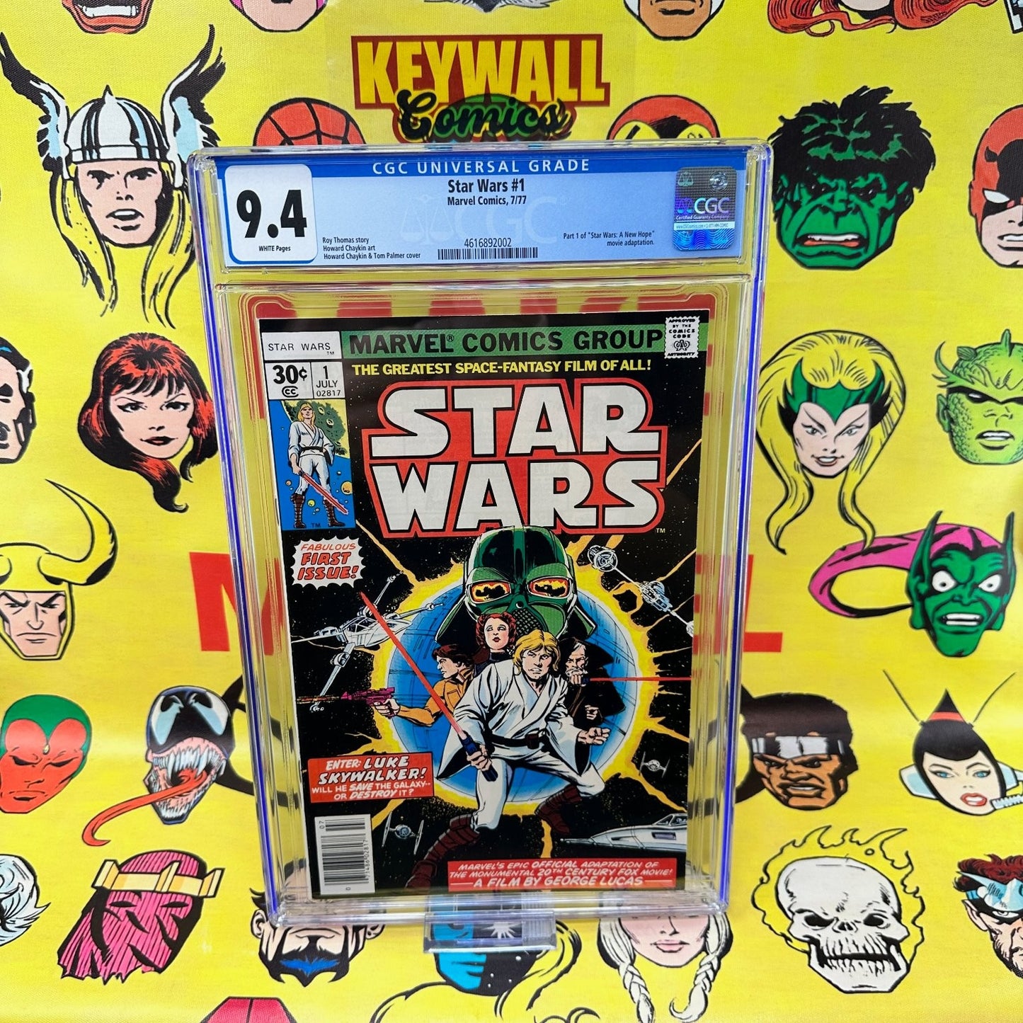 Star Wars #1 CGC 9.4 Marvel Comics White Pages 1977 Roy Thomas