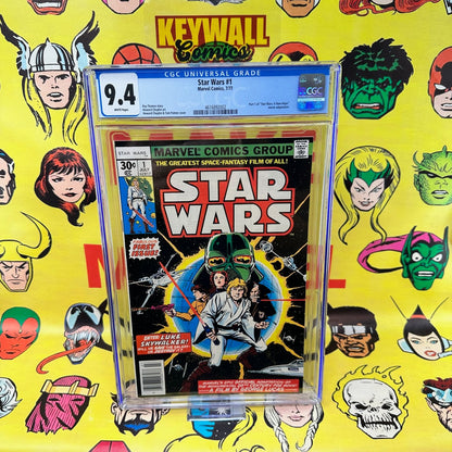 Star Wars #1 CGC 9.4 Marvel Comics White Pages 1977 Roy Thomas