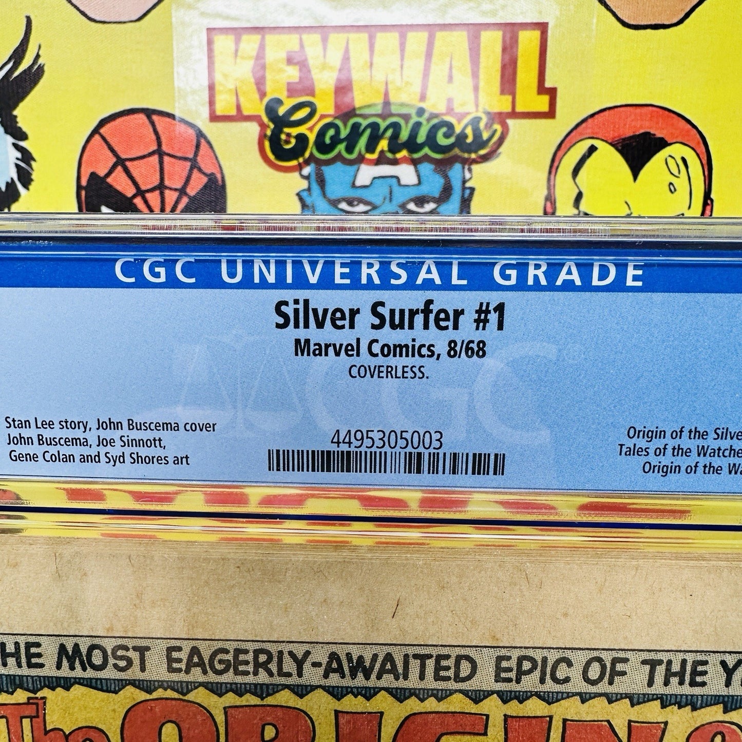 Silver Surfer #1 COVERLESS CGC NG origin! 1st solo book! John Buscema! 1968