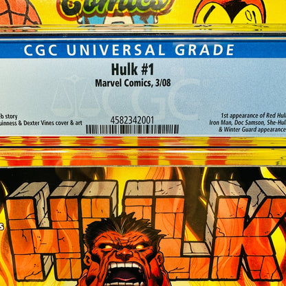 Hulk #1 CGC 9.6  1st Appearance of Red Hulk 2008 Jeph Loeb Marvel Comics