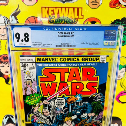 Star Wars #2 CGC 9.8 Marvel Comics 1977 1st Obi-Wan Kenobi White Pages
