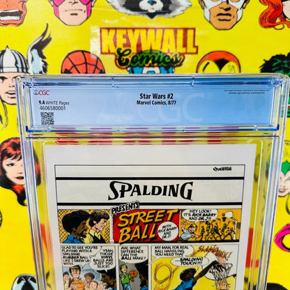 Star Wars #2  CGC 9.4 Nice White Pages 1977 Newstand Obi-Wan Kenobi