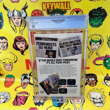 Uncanny X-Men #266 CGC 9.6 Newsstand White Pages 1st Gambit Marvel 1990