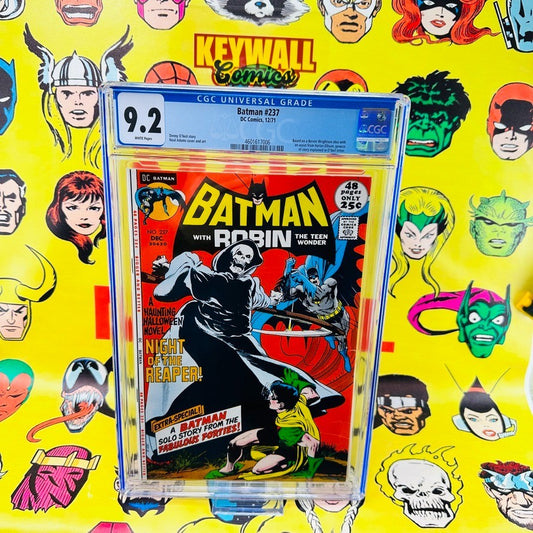 Batman #237 CGC 9.2  1st app Reaper 1971 Neal Adams cover White Pages