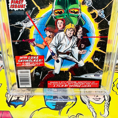 STAR WARS #1 CGC 9.6 WHITE PAGES 1ST LUKE, LEIA, VADER, R2-D2, C-3PO 1977