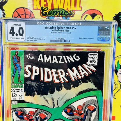 Amazing Spider-Man #55 CGC 4.0 Conserved  Doctor Octopus appearance Romita 1967