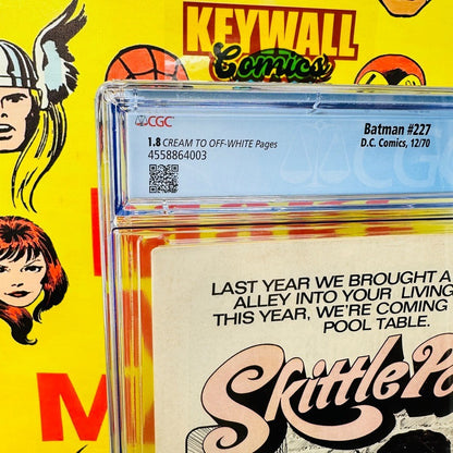 Batman #227 CGC 1.8 Conserved Classic Neal Adams Homage Cover December 1970