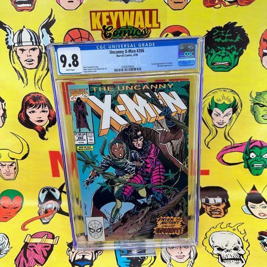 Uncanny X-Men #266 CGC 9.8 White Pages Gambit 1990 Marvel