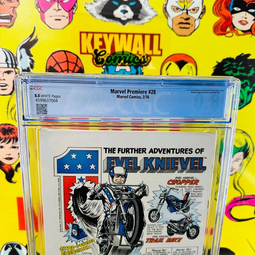 Marvel Premiere #28 CGC 8.0 Legion of Monsters Bronze Age Marvel 1976 White Page