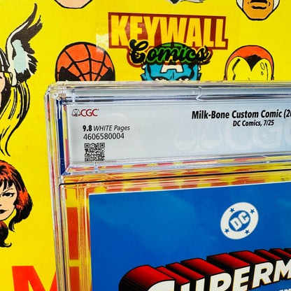 SuperMan #1 A Friendship Unleashed CGC 9.8 Milk Bone Variant Promo Milk-Bone
