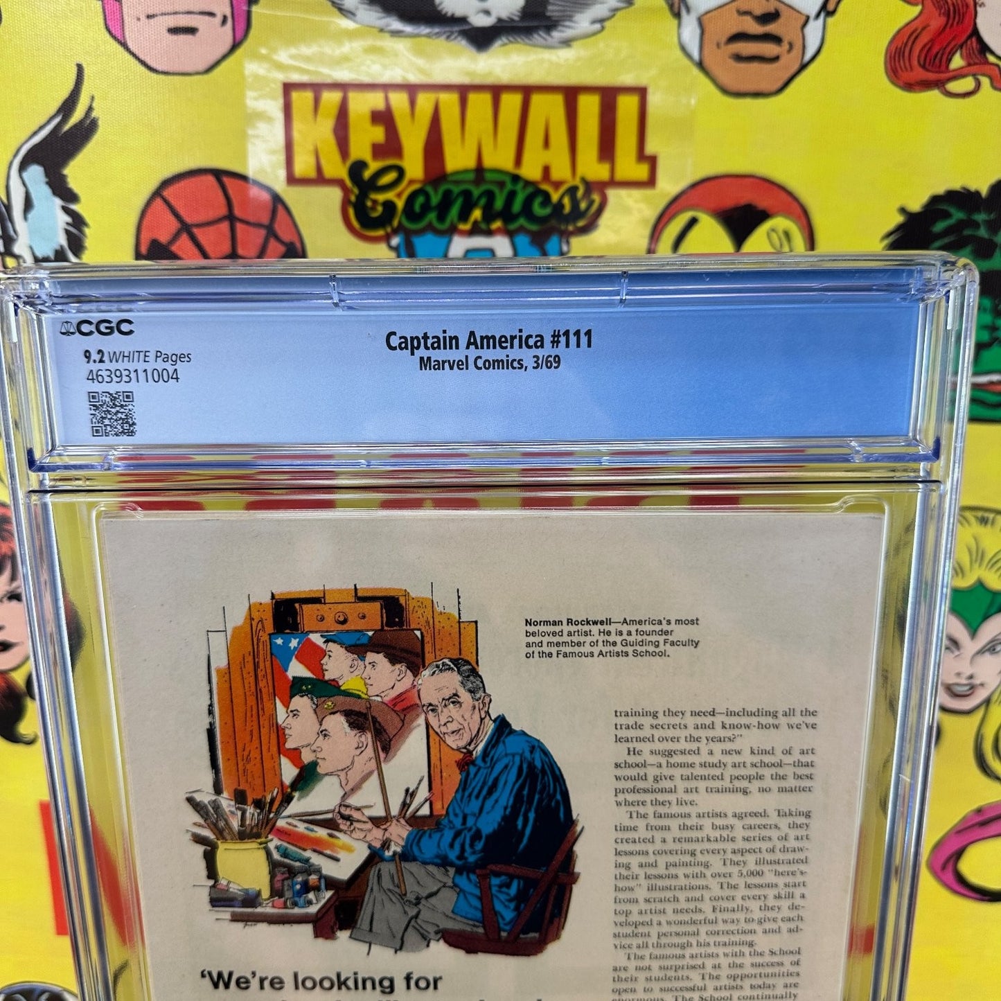 Captain America #111 CGC 9.2 White Pages Steranko Marvel 1969