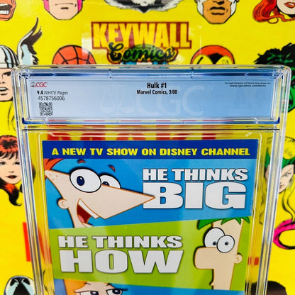 HULK #1 CGC 9.4 Marvel Comics, 2008 1st app & cover RED HULK