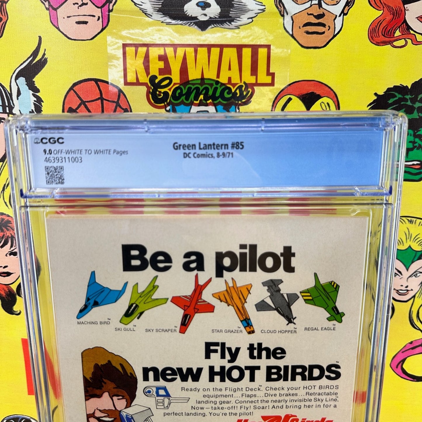 Green Lantern #85 CGC 9.0 Neal Adams Denny O'Neil 1971 DC Comics