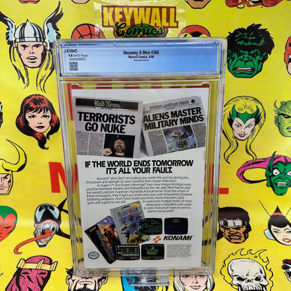 Uncanny X-Men #266 CGC 9.8 Newsstand White Pages 1st Gambit Appearance Marvel