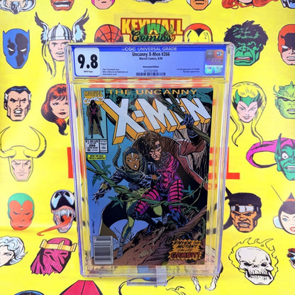 Uncanny X-Men #266 CGC 9.8 Newsstand White Pages 1st Full Appearance Gambite