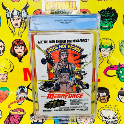 Wolverine Limited Series #1 CGC 9.6 Newsstand Iconic Frank Miller Cover Art 1982