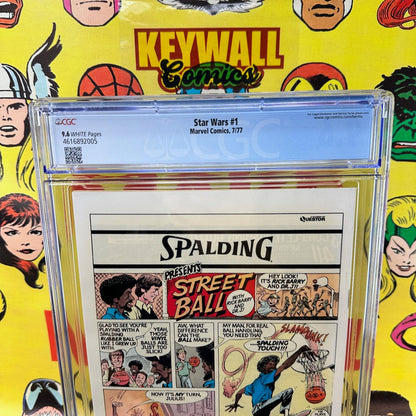 Star Wars #1 CGC 9.6 White Pages Marvel 1977 Roy Thomas Chaykin