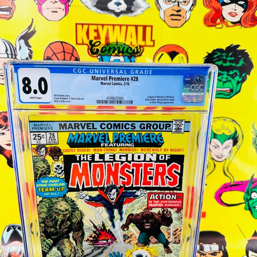 Marvel Premiere #28 CGC 8.0 Legion of Monsters Bronze Age Marvel 1976 White Page