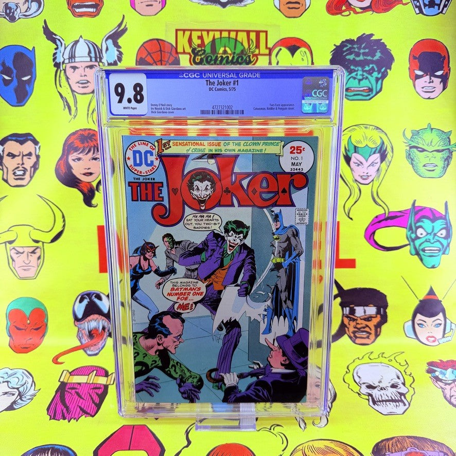 The Joker #1 CGC 9.8 White Pages 1975 DC Comics 1st Solo Joker Series Batman Foe