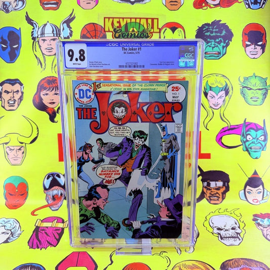 The Joker #1 CGC 9.8 White Pages 1975 DC Comics 1st Solo Joker Series Batman Foe