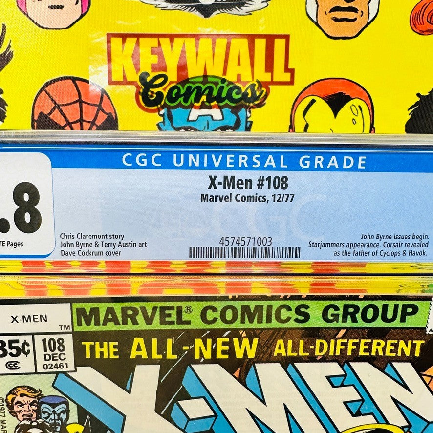 X-MEN #108 CGC 9.8 White Pages 1st John Bryne Art on Title 1977