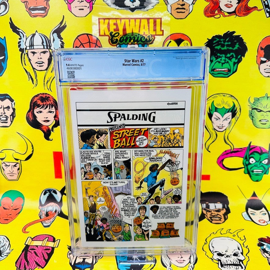 Star Wars #2  CGC 9.4 Nice White Pages 1977 Newstand Obi-Wan Kenobi