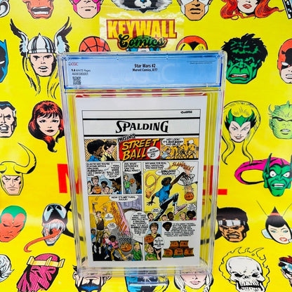 Star Wars #2  CGC 9.4 Nice White Pages 1977 Newstand Obi-Wan Kenobi