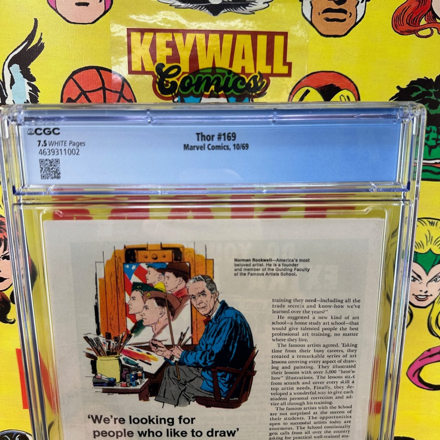 Thor #169 CGC 7.5 White Pages Origin of Galactus Marvel 1969