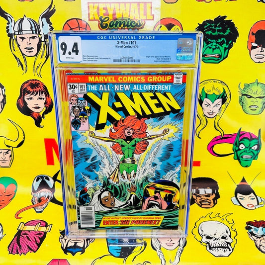 Uncanny X-Men #101 CGC 9.4 NEWSSTAND WHITE Pages 1st App Phoenix 1976