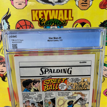 Star Wars #1 CGC 7.0 Marvel Comics 1977 Howard Chaykin Cover