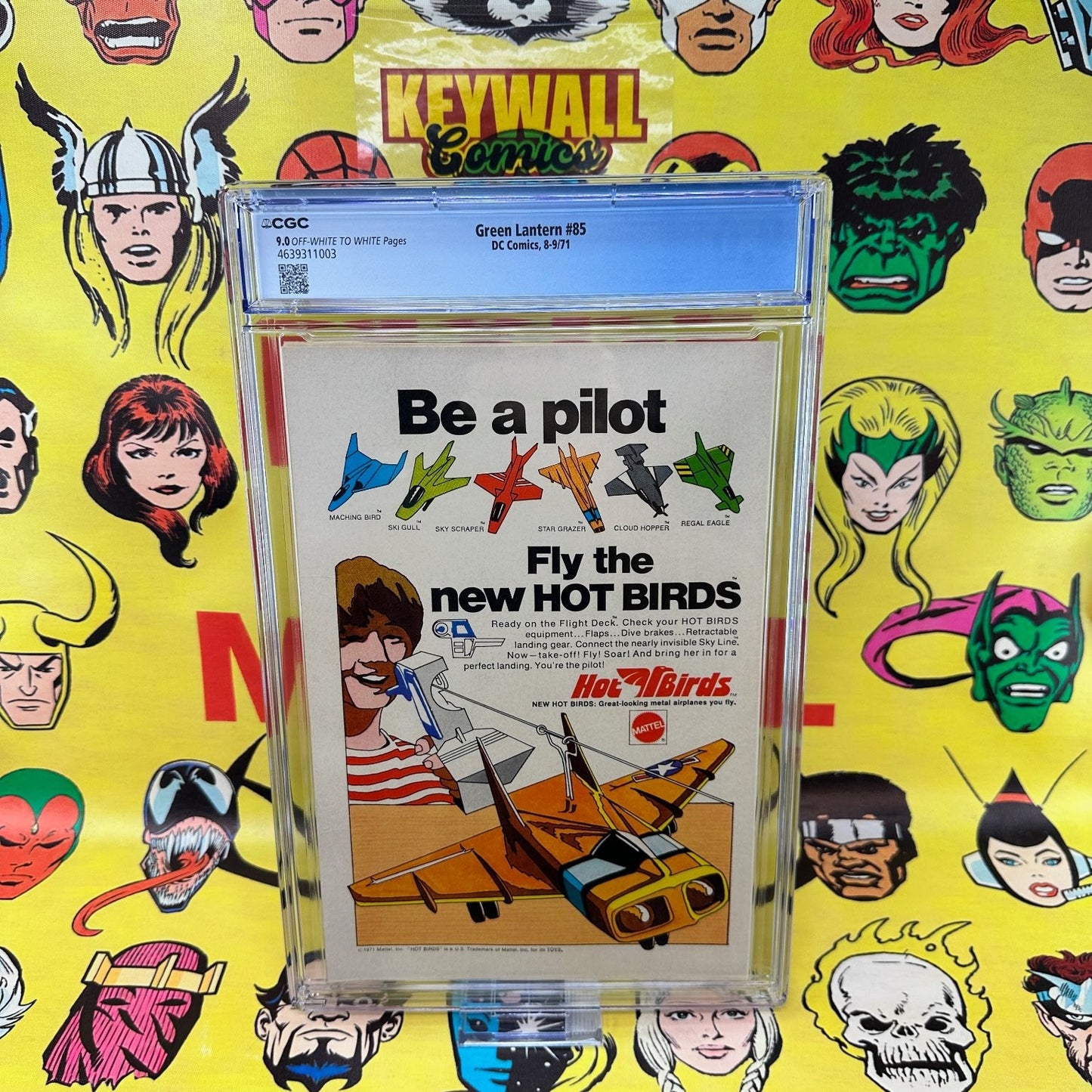 Green Lantern #85 CGC 9.0 Neal Adams Denny O'Neil 1971 DC Comics