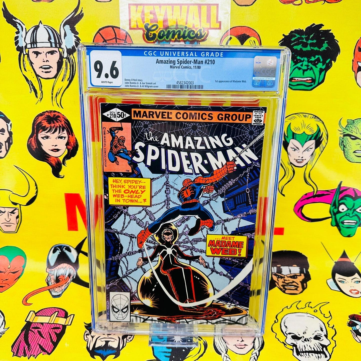 AMAZING SPIDER-MAN #210 CGC 9.6 White Pages  1st App Madame Web