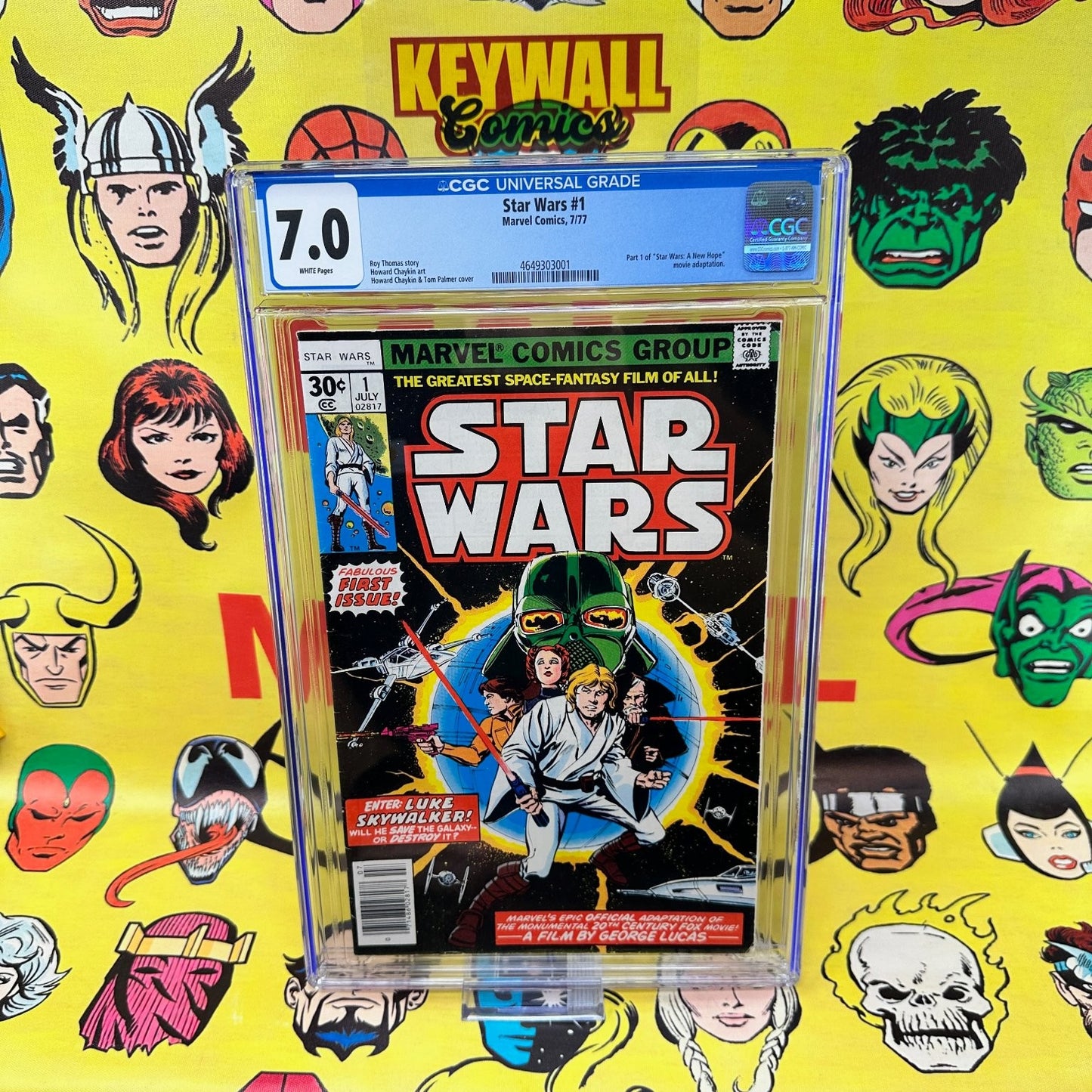 Star Wars #1 CGC 7.0 Marvel Comics 1977 Howard Chaykin Cover