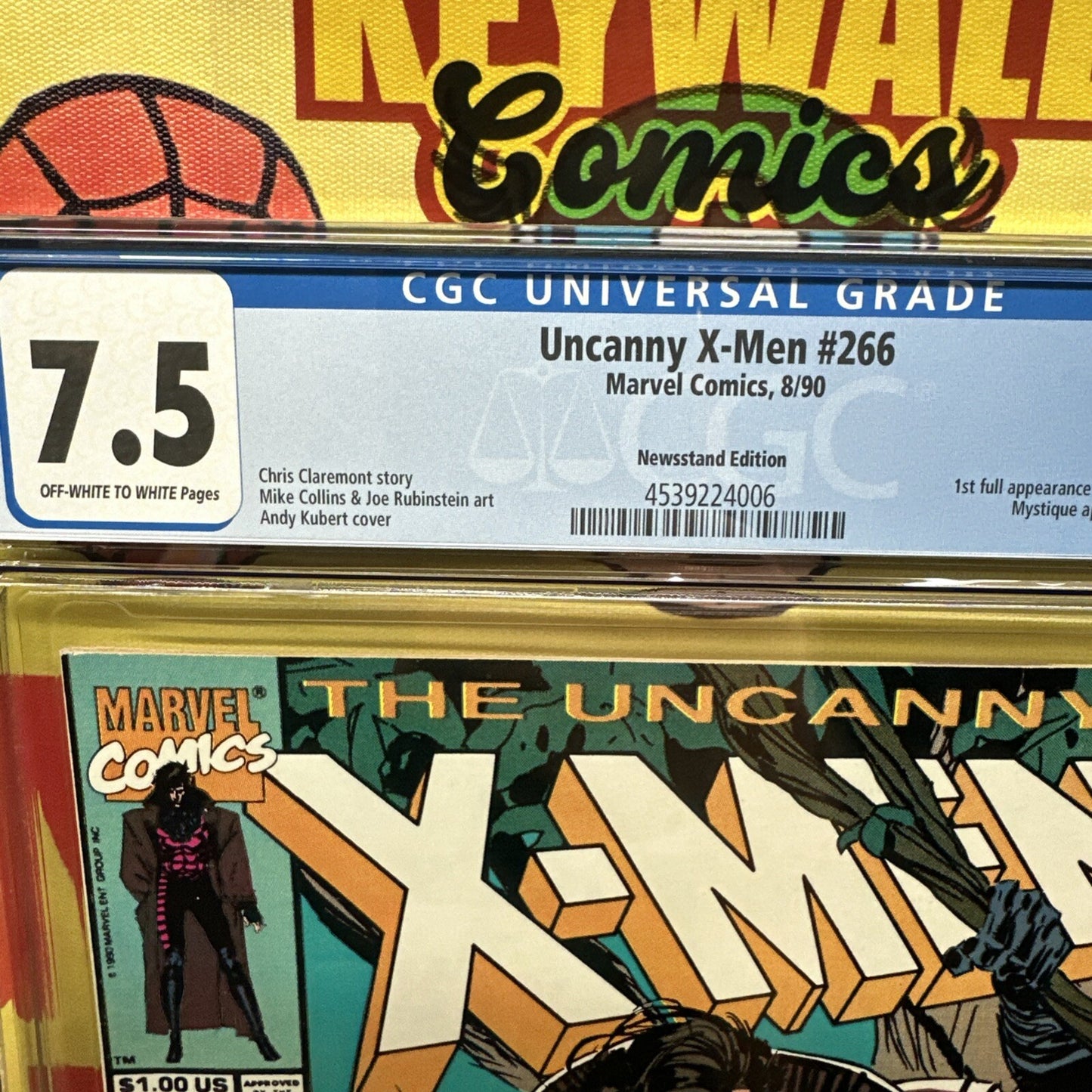 The Uncanny X-Men #266 CGC 7.5 Marvel Comics August 1990  Newsstand Variant