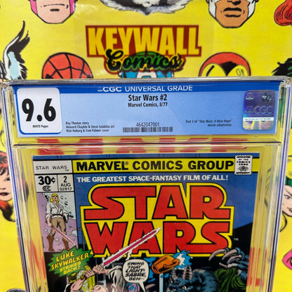 Star Wars #2 CGC 9.6 White Pages Marvel Comics 1977 Movie Adaptation